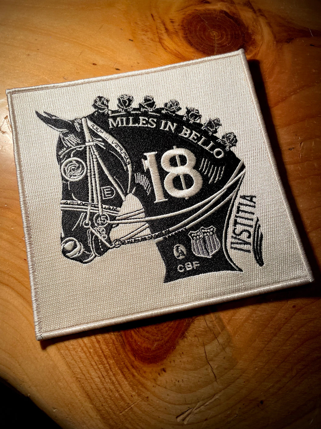 18 HORSE PATCH
(Miles in Bello)
6in x 6in