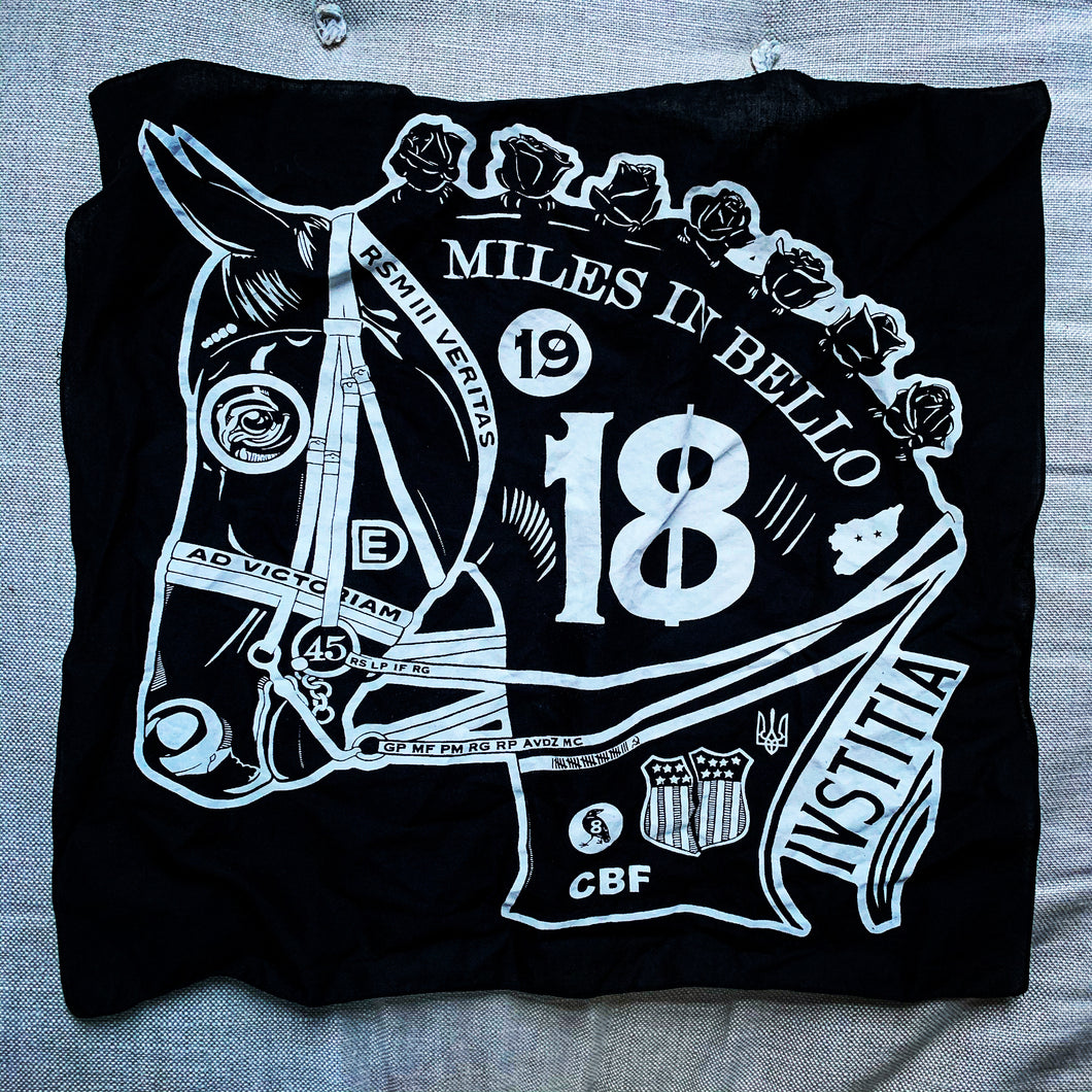 DE 18 horse cotton bandanna