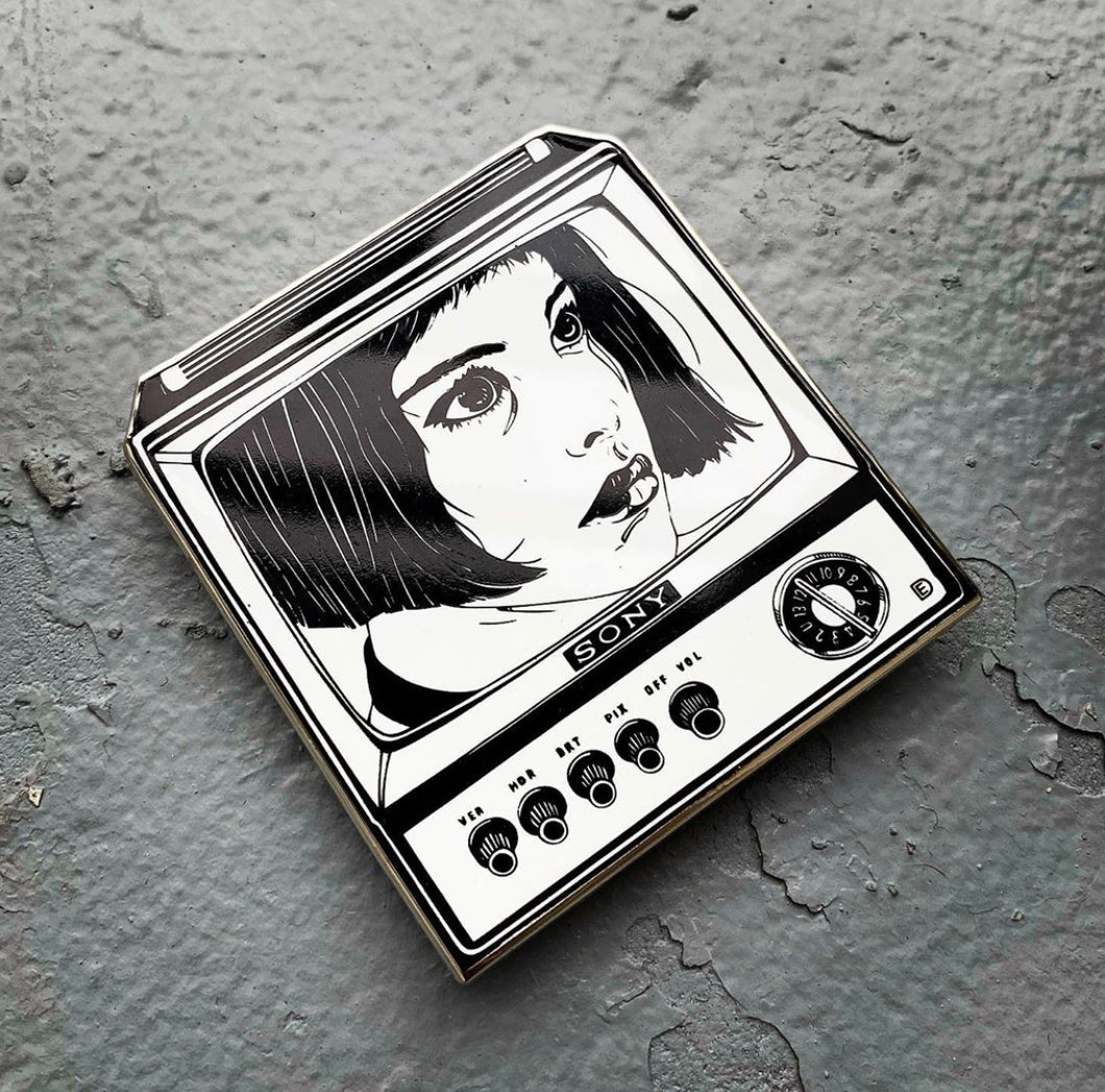 Mathilda/Sony enamel pin