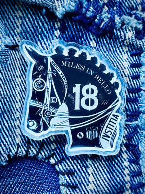 18 HORSE pin 1”x1”