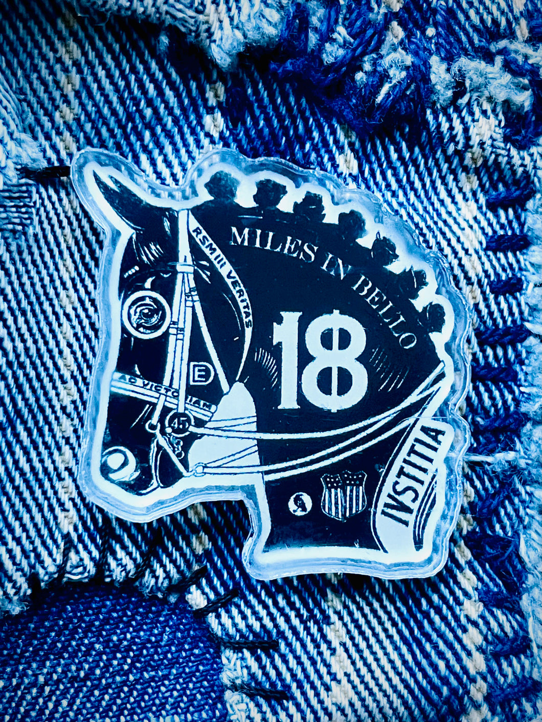 18 HORSE pin 1”x1”