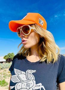 Limited edition Neon Orange 22 DE Crow Hat