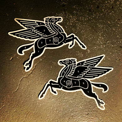 Pegasus Target’ stickers