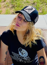 Load image into Gallery viewer, Limited Edition DE Crow Hat in Blk/Whi